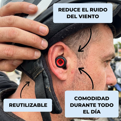 Tapones Antirruido para Moto — 27 dB