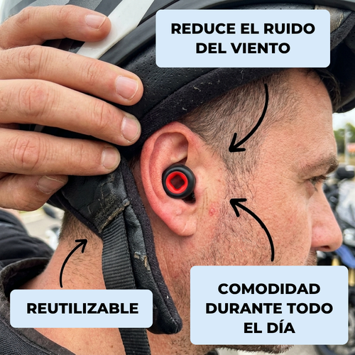 Tapones Antirruido para Moto — 27 dB